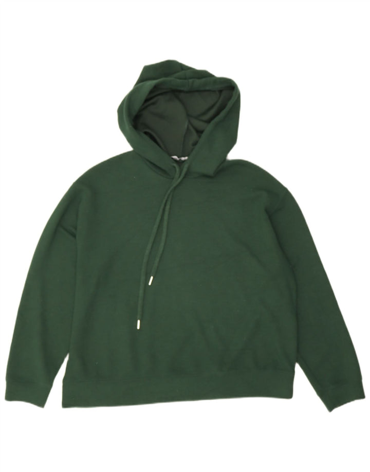 Damski sweter oversize z kapturem Zara UK 10, mały, zielony, poliester