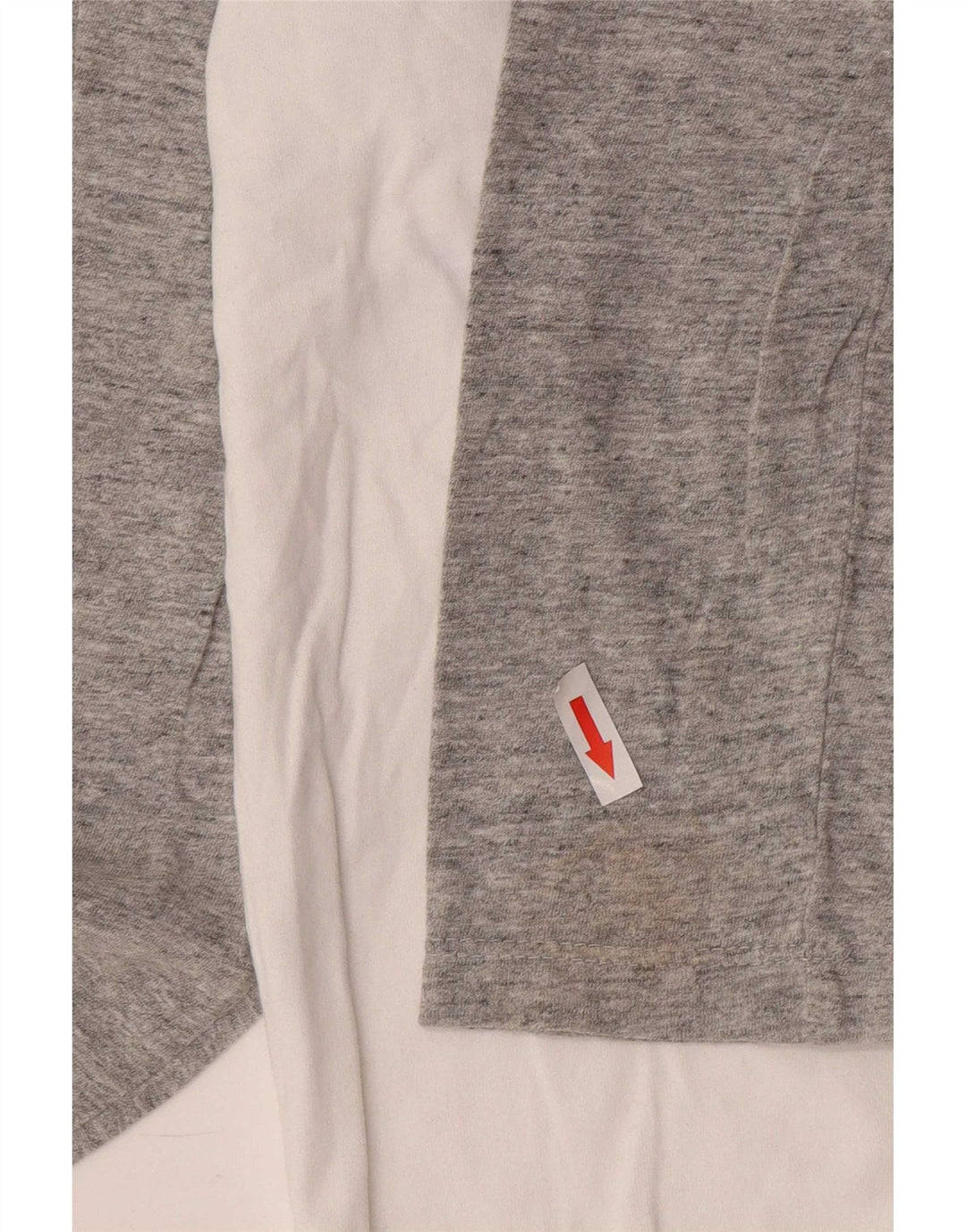 Męski top Superdry z długim rękawem, duży, biały, bawełniany w bloki kolorów