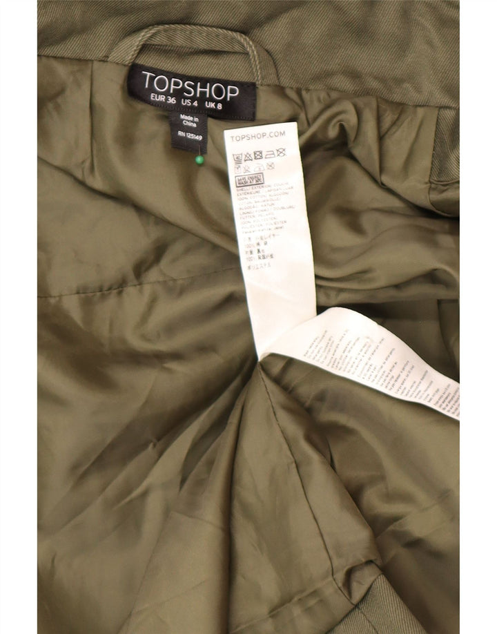 Damska kurtka użytkowa Topshop UK 8, mała, bawełniana khaki