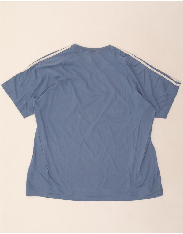 Adidas Męska koszulka Top 2XL Niebieska bawełna
