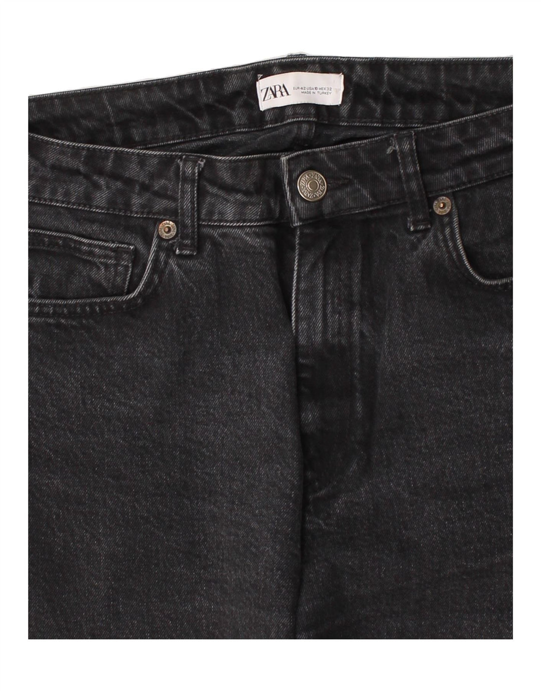 ZARA Womens Slim Jeans EU 42 Large W32 L27 Black Cotton Vintage Zara and Second-Hand Zara from Messina Hembry 