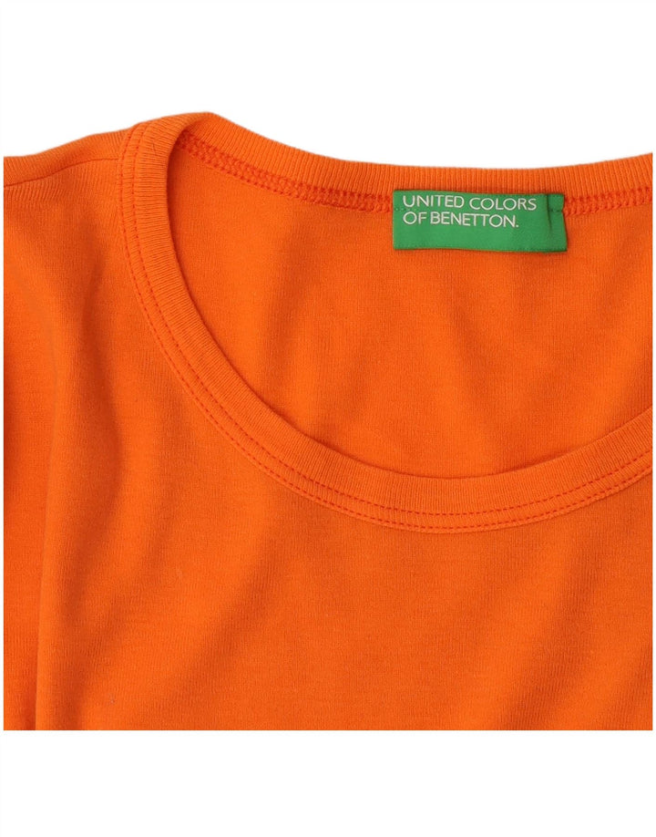 Damska koszulka graficzna Benetton Top UK 14, średnia pomarańcza