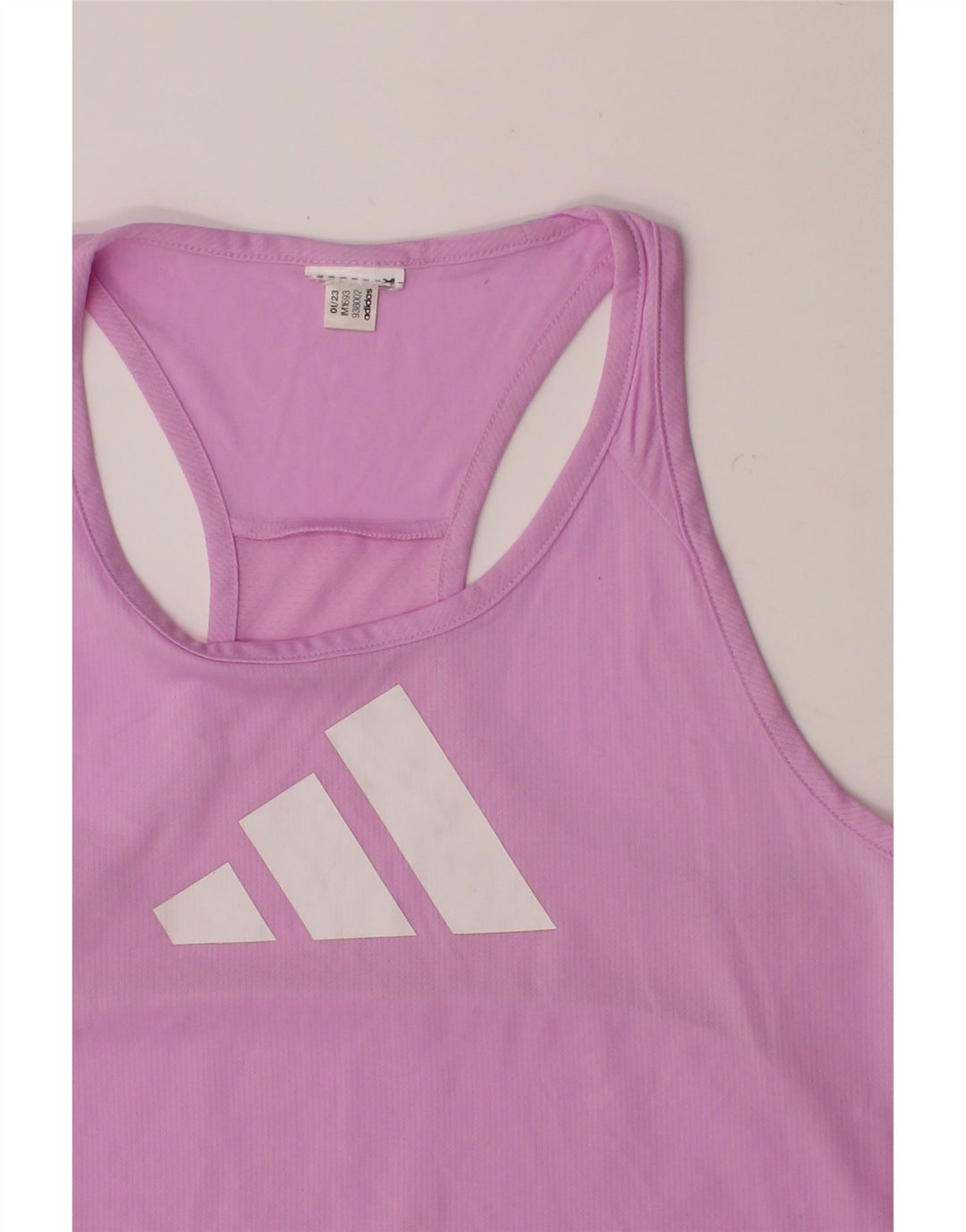 ADIDAS Womens Graphic Vest Top UK 12 Medium Pink Vintage Adidas and Second-Hand Adidas from Messina Hembry 