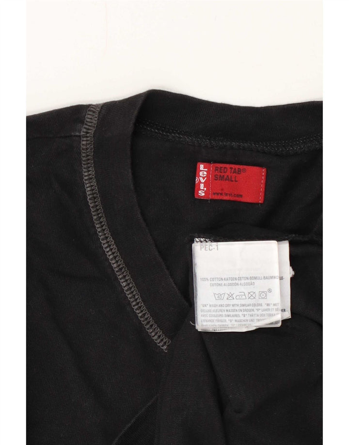 Męski top Levi's z długim rękawem, mały, czarny, bawełniany