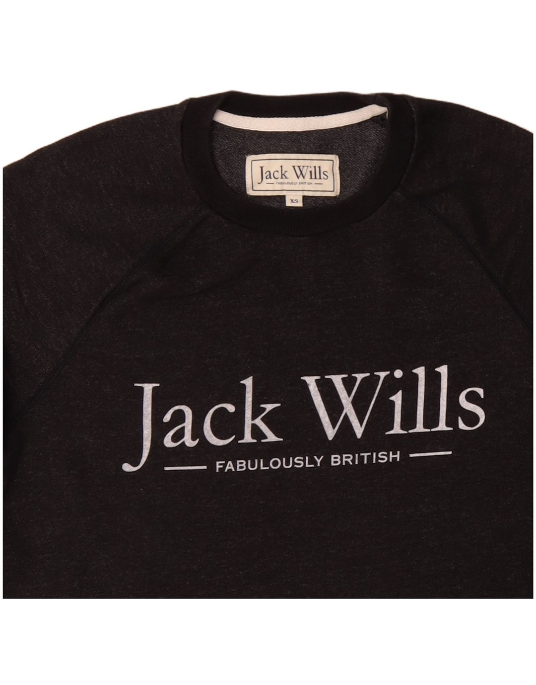 Męska bluza z grafiką JACK WILLS, sweter XS, czarny