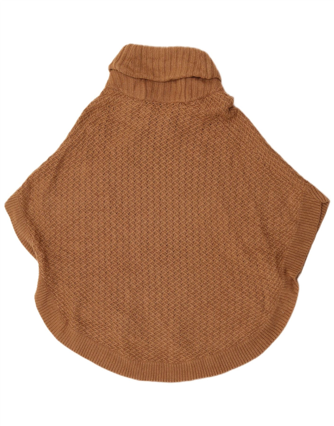 Damski sweter ponczo Massimo Dutti US 8, średniobrązowy, wełniany