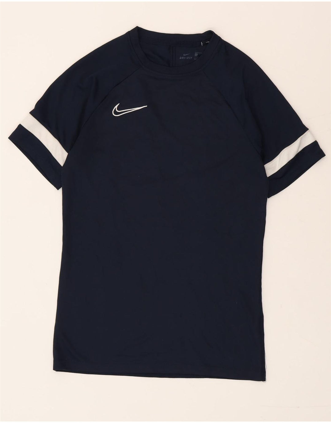 Męski T-shirt Nike Dri Fit, mały, granatowy, z blokami kolorów