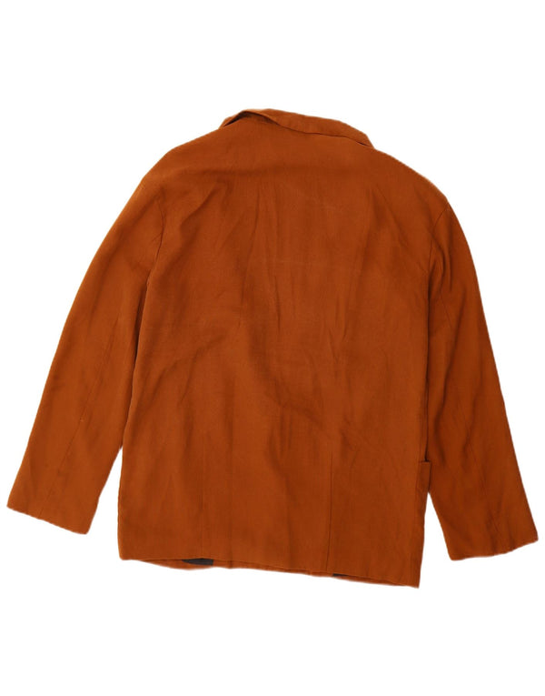 Zara damska marynarka oversize zapinana na 1 guzik UK 6 XS brązowa