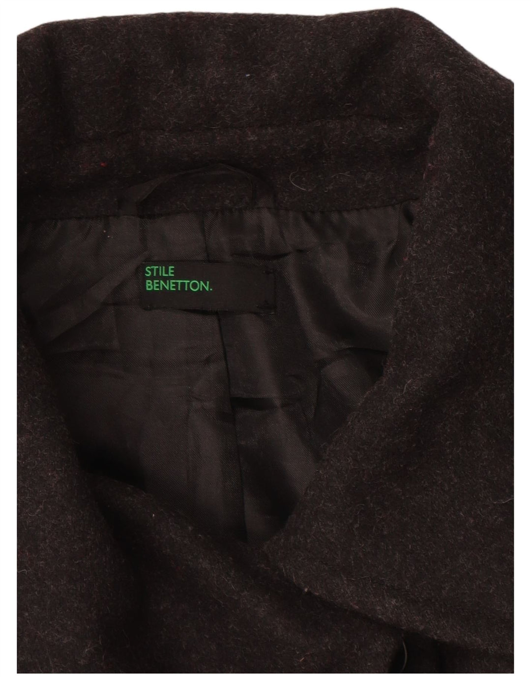 Płaszcz damski BENETTON IT 46, duży, szary, wełniany