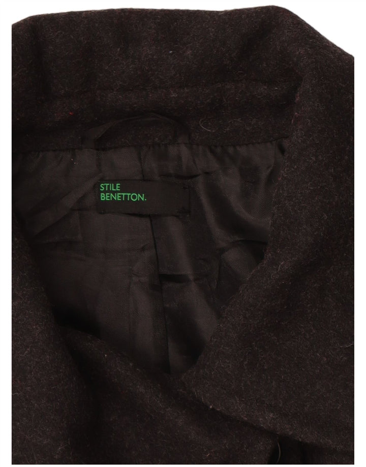 Płaszcz damski BENETTON IT 46, duży, szary, wełniany