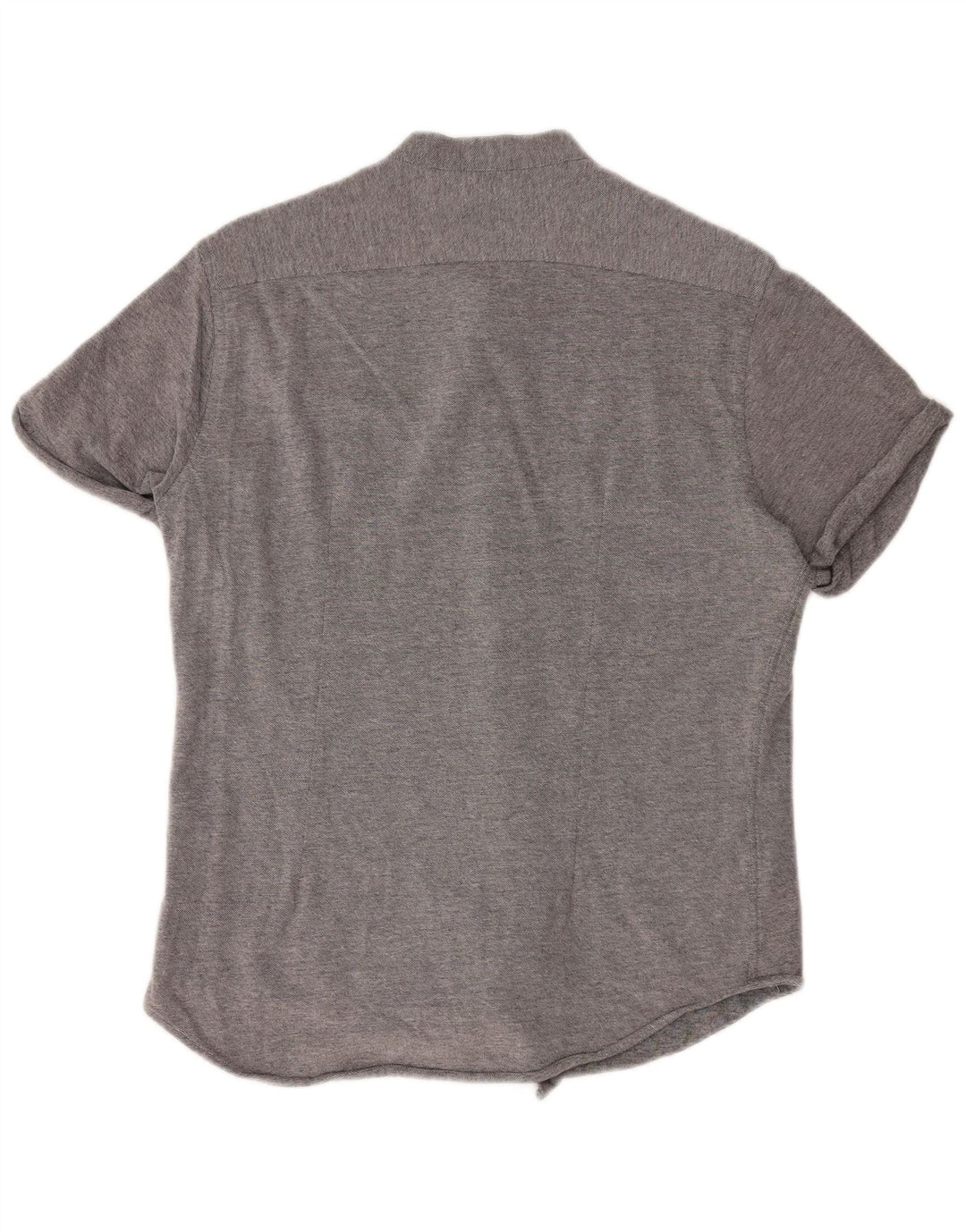 Męska koszula slim fit z krótkim rękawem Zara, duża, szara