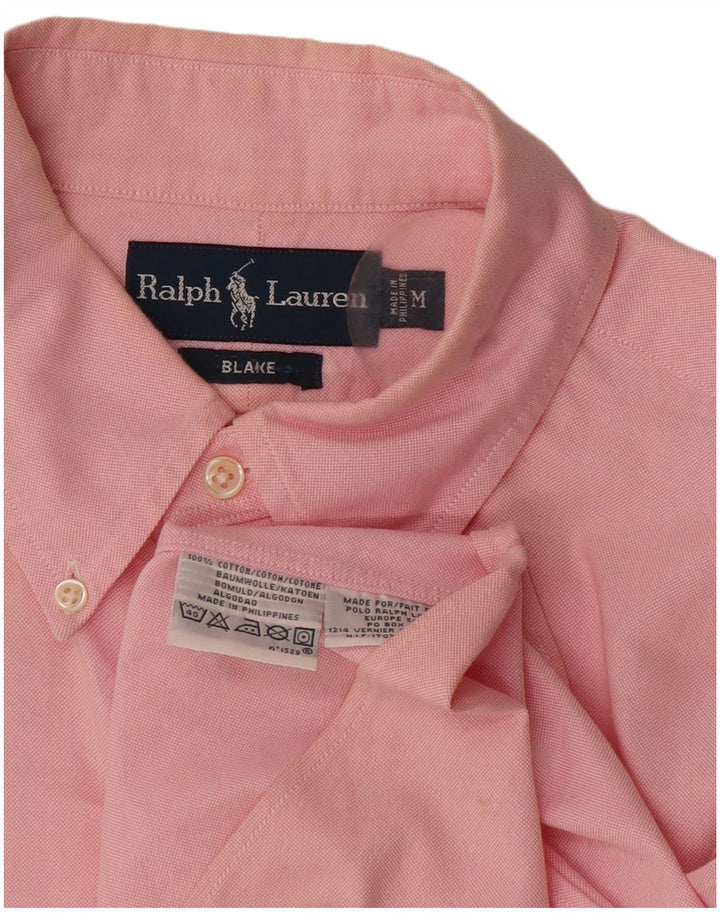 Koszula męska z krótkim rękawem Ralph Lauren Blake, średnio różowa, bawełniana