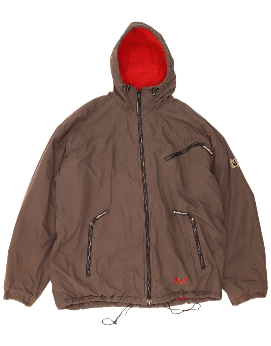 Męska kurtka wiatrówka Jack Wolfskin UK 44 2XL Szary poliester