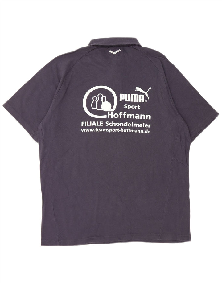 Męska graficzna koszulka polo PUMA XL w kolorze granatowym