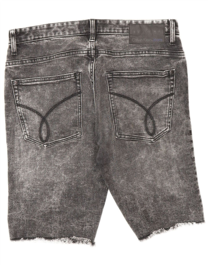Męskie spodenki jeansowe Calvin Klein W30 Średnioszare, bawełniane