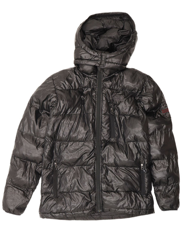 Męska ocieplana kurtka z kapturem The North Face UK 40, duża, czarna, poliestrowa