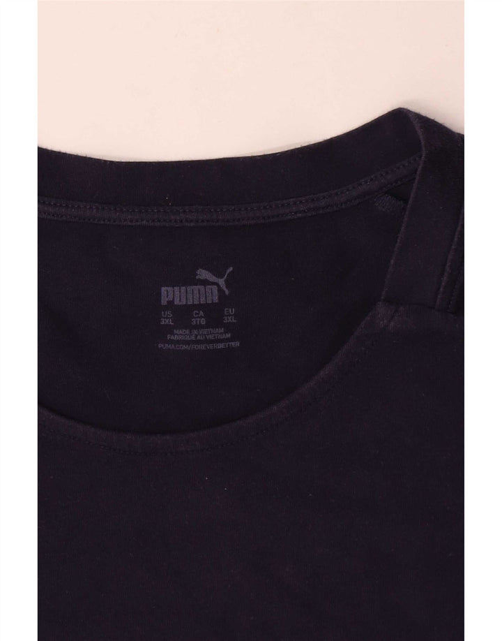 T-shirt męski Puma Top 3XL, granatowy, bawełniany
