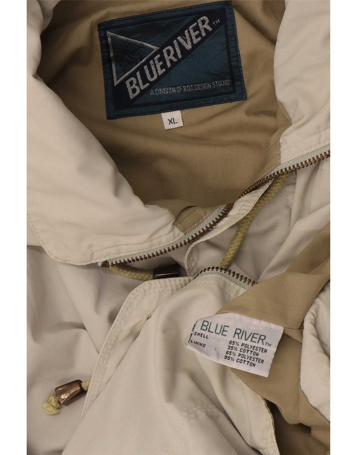 Kurtka męska Utility Vintage UK 42 XL, beżowa, bawełniana