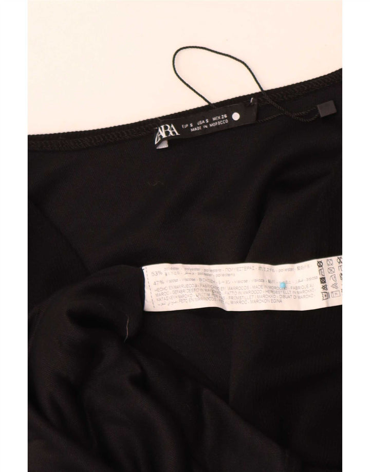 Damska sukienka maxi typu oversize Zara UK 10, mała, czarna, z poliestru