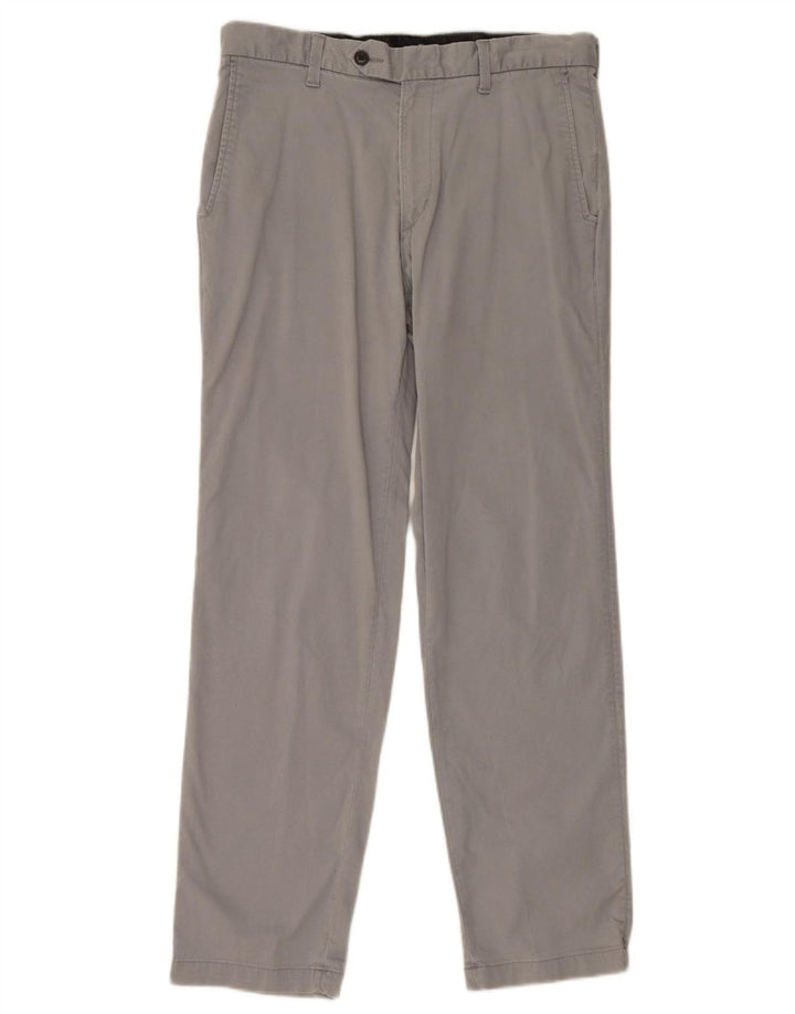 Męskie spodnie garniturowe Marks & Spencer Blue Harbor Straight W34 L33 Szare