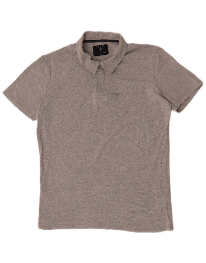 Męska koszulka polo Guess UK 42, duża, szara, bawełniana