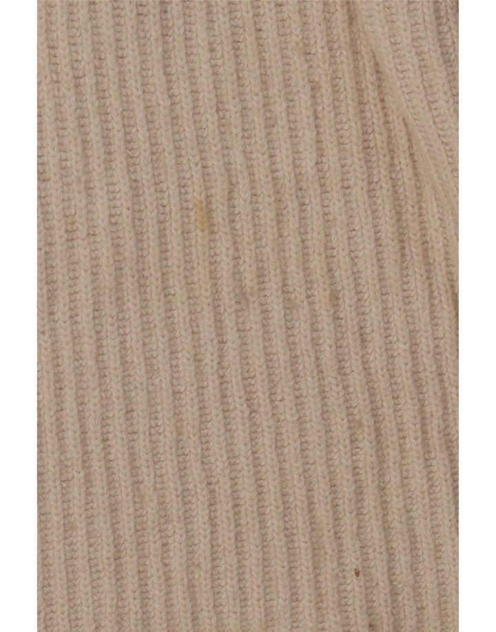 Damski sweter oversize Massimo Dutti UK 10 Small Beżowa wełna
