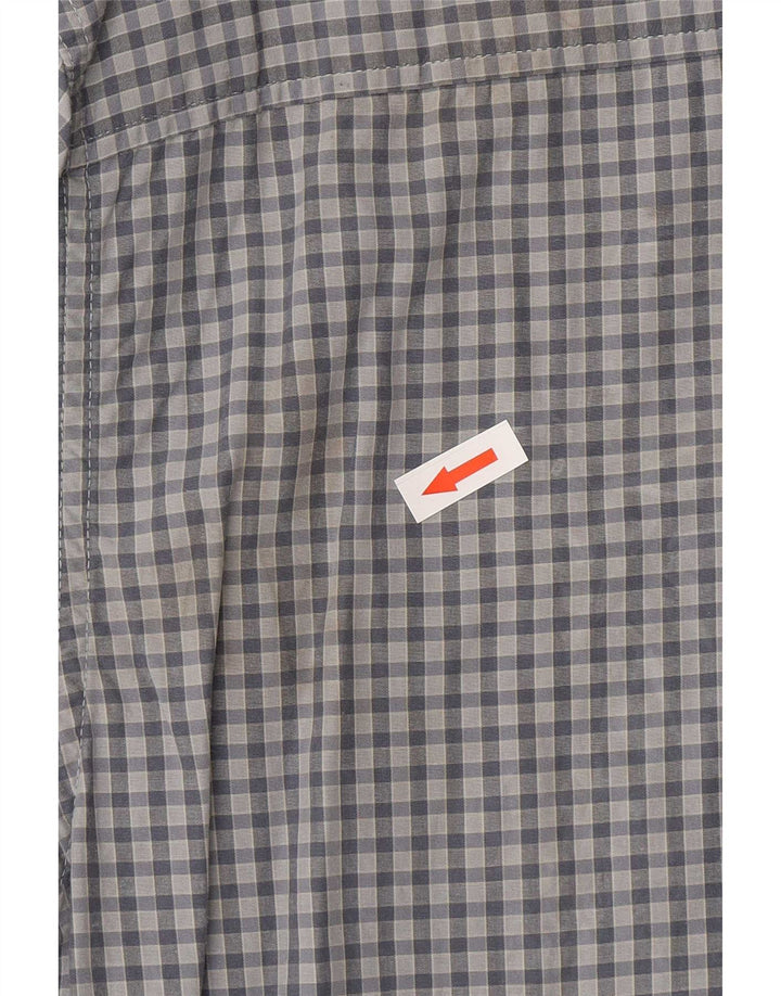 Koszula męska Timberland w średnią niebieską kratkę Tencel