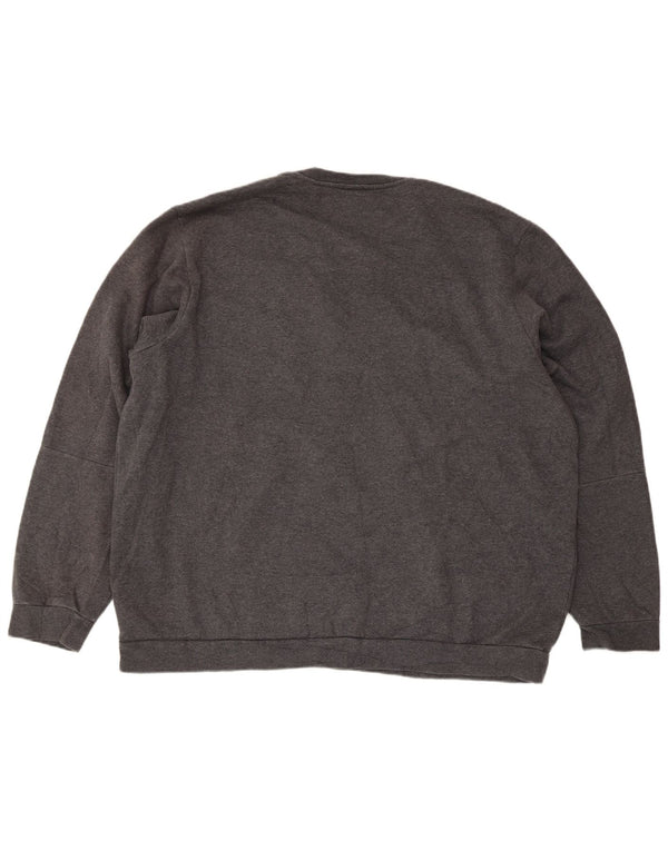 Bluza męska Adidas o regularnym kroju, 2XL, szara bawełna
