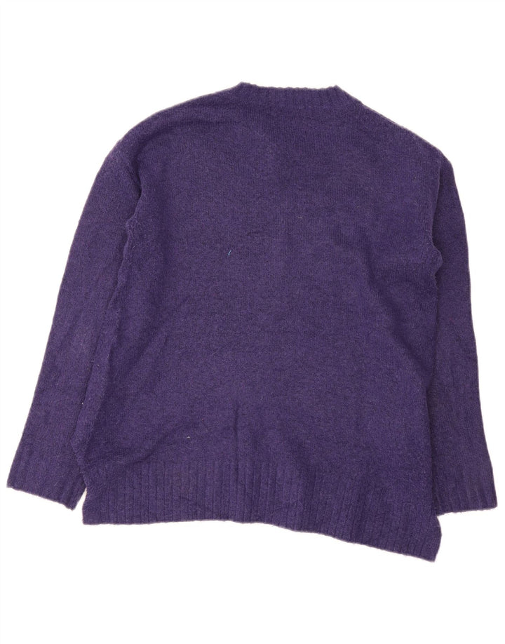 Sweter damski Marks & Spencer z okrągłym dekoltem, UK 10, mały fiolet