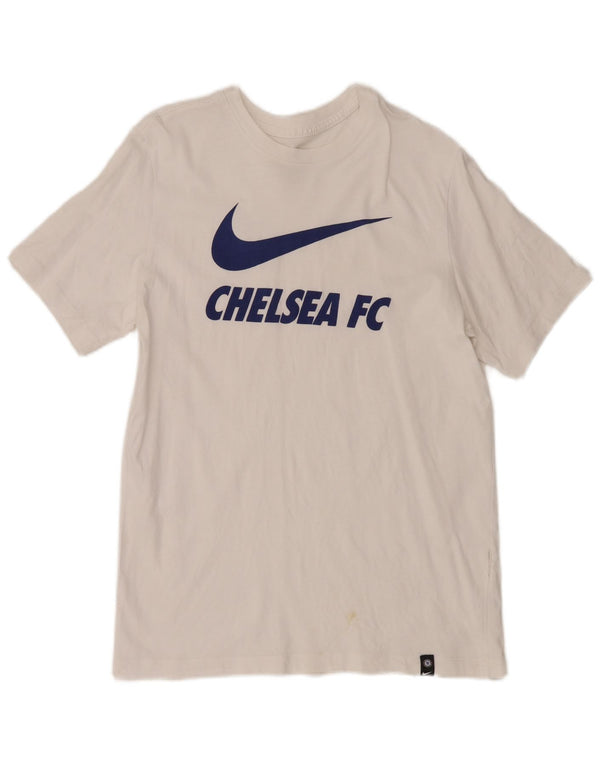 Męska koszulka z grafiką Nike Chelsea FC, średnia biel