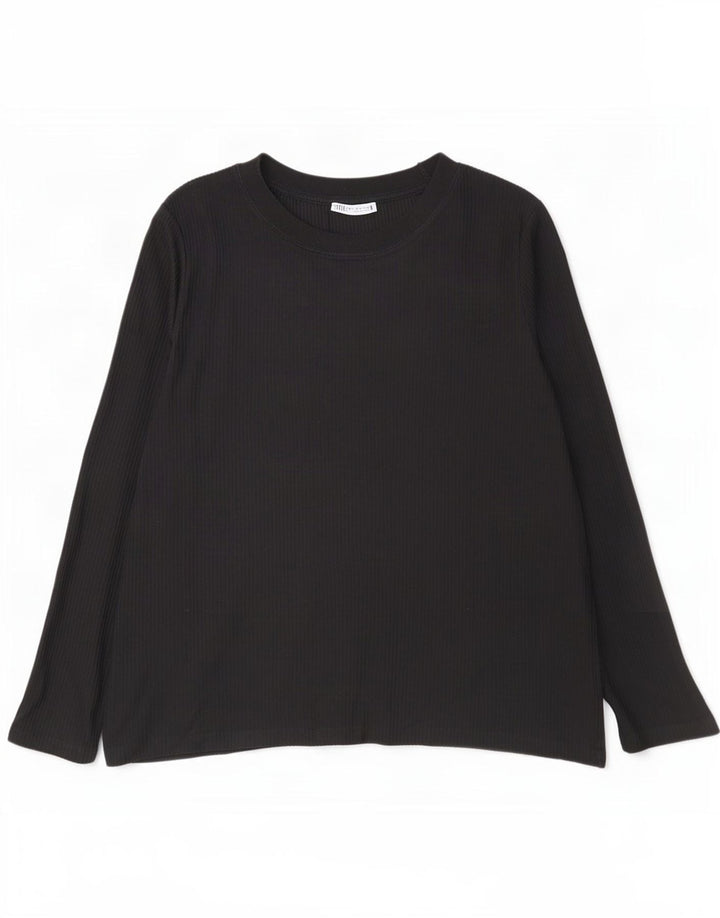 Męski top z długim rękawem Zara XL, czarny