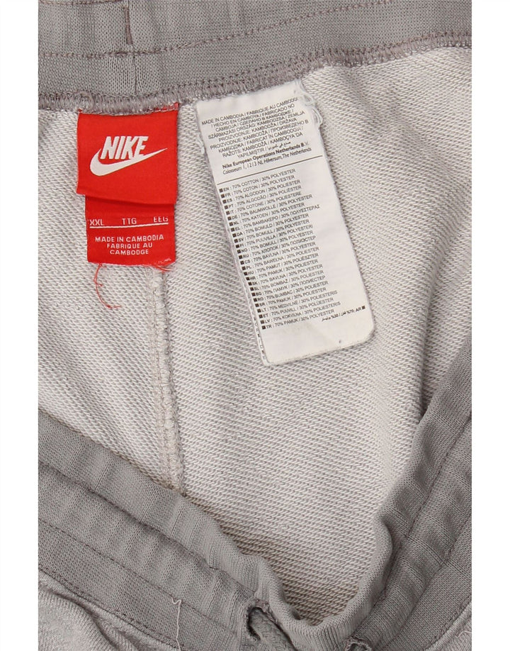 Męskie spodenki sportowe Nike 2XL, szare, bawełniane