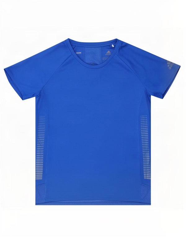 Damska koszulka Adidas Aeroready Top UK 16/18, duży, niebieski poliester