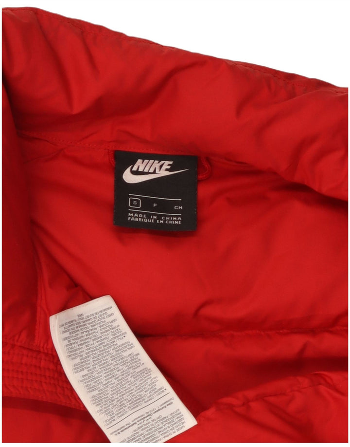 Męska wyściełana kamizelka Nike UK 36 Mały pomarańczowy poliester z blokami kolorów