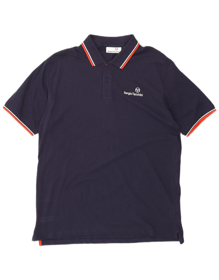 Męska koszulka polo Sergio Tacchini 2XL, granatowa, bawełniana