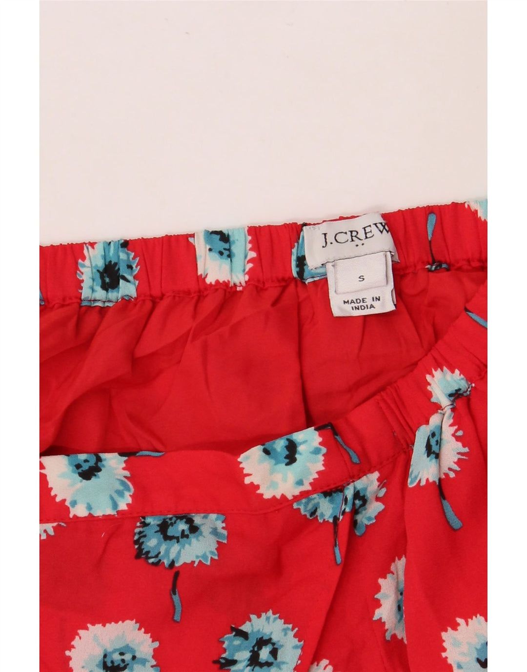 J. CREW Damska spódnica kopertowa mała W27 w czerwone kwiaty