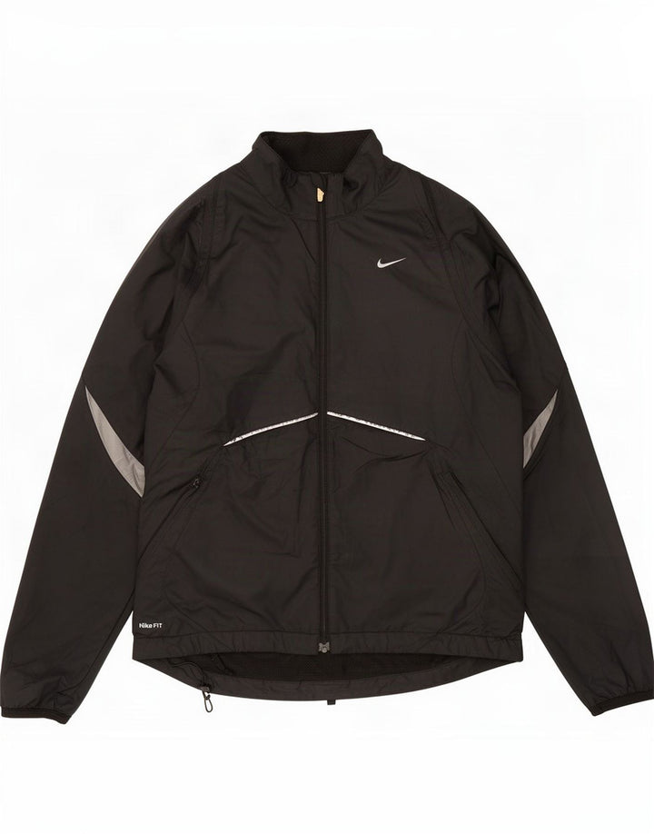 Męska kurtka dresowa Nike UK 36/38, mała, czarna, poliester