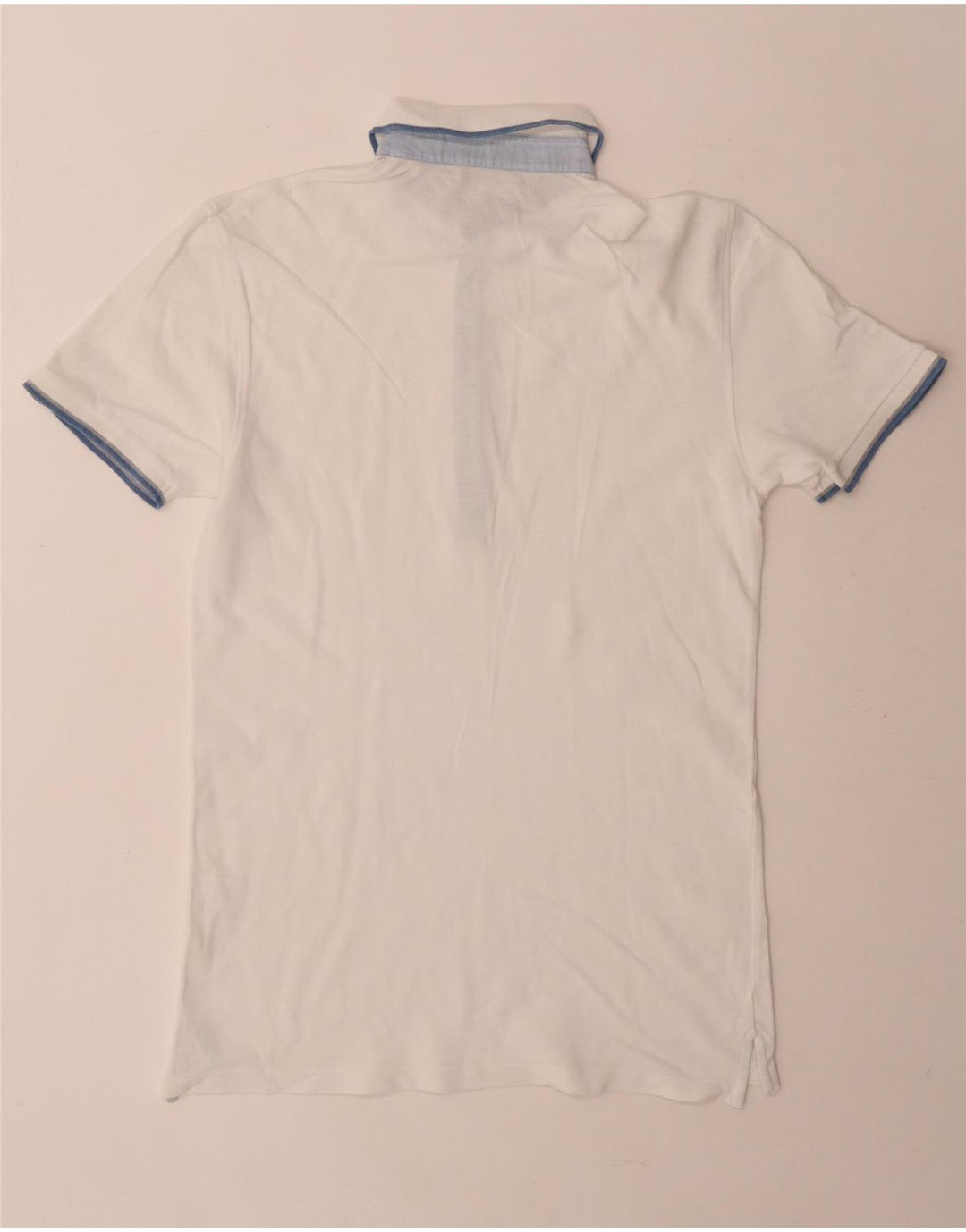 Męska koszulka polo Fay IT 46 Small, biała, bawełniana