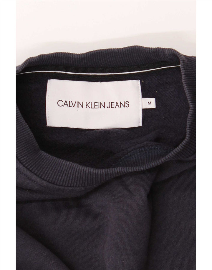 Męski sweter Calvin Klein Jeans, średni granatowy, bawełniany
