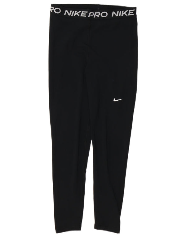 Damskie legginsy NIKE Dri Fit Graphic UK 12, średnie czarne