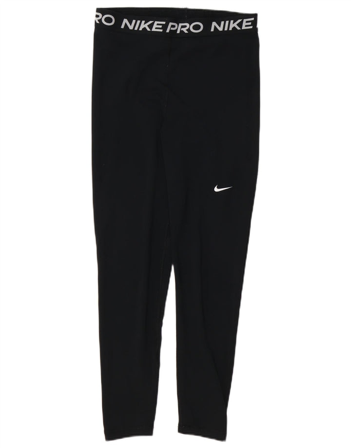 Damskie legginsy NIKE Dri Fit Graphic UK 12, średnie czarne