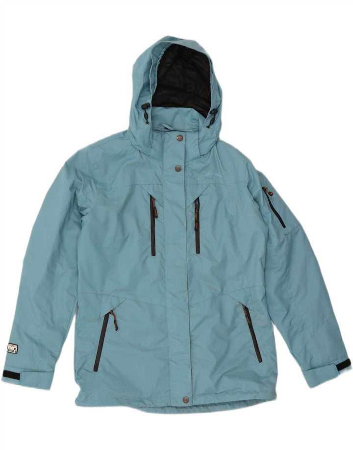 Damska kurtka przeciwdeszczowa z kapturem IGUANA EU 40, średni niebieski nylon