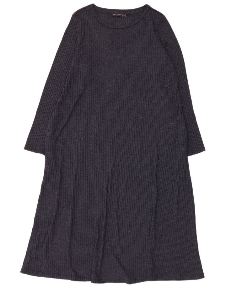 Marks & Spencer Damska sukienka sweterkowa UK 18 XL Granatowy poliester