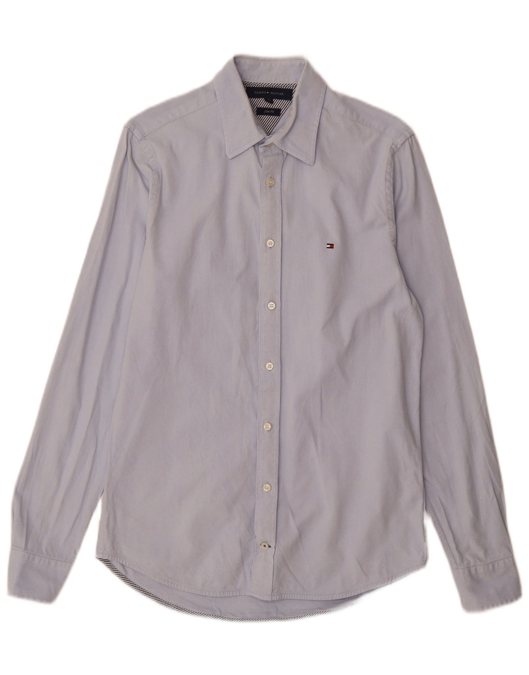 Koszula męska Slim Fit Tommy Hilfiger, mała, niebieska, bawełniana