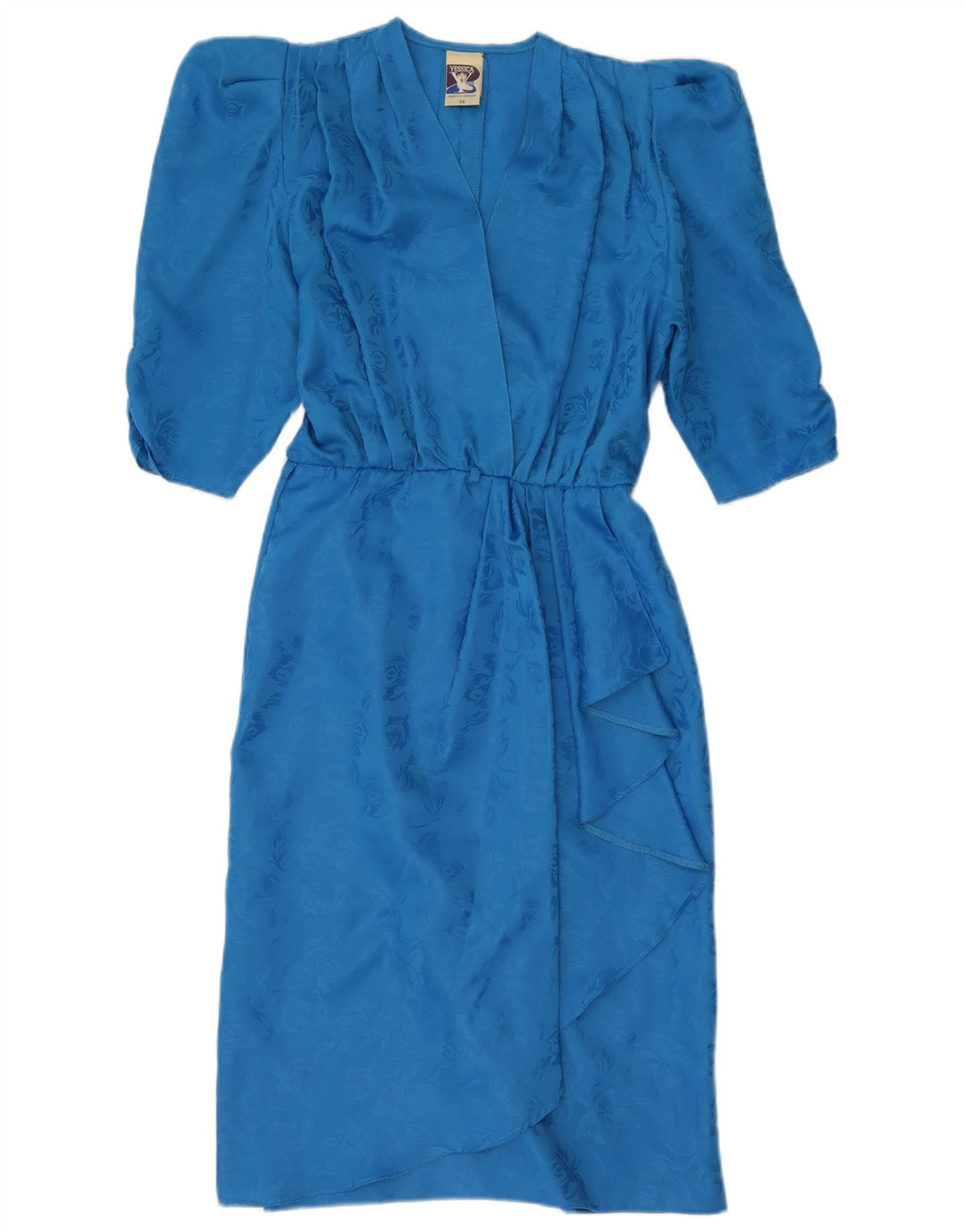 Damska sukienka kopertowa YESSICA EU 38 Średni niebieski kwiatowy poliester