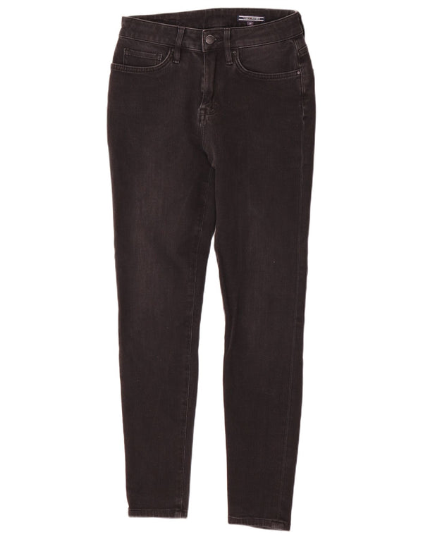 Damskie jeansy Skinny Tommy Hilfiger W27 L28 Czarne bawełniane