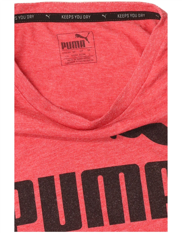 Męski T-shirt Puma z grafiką, duży, różowy