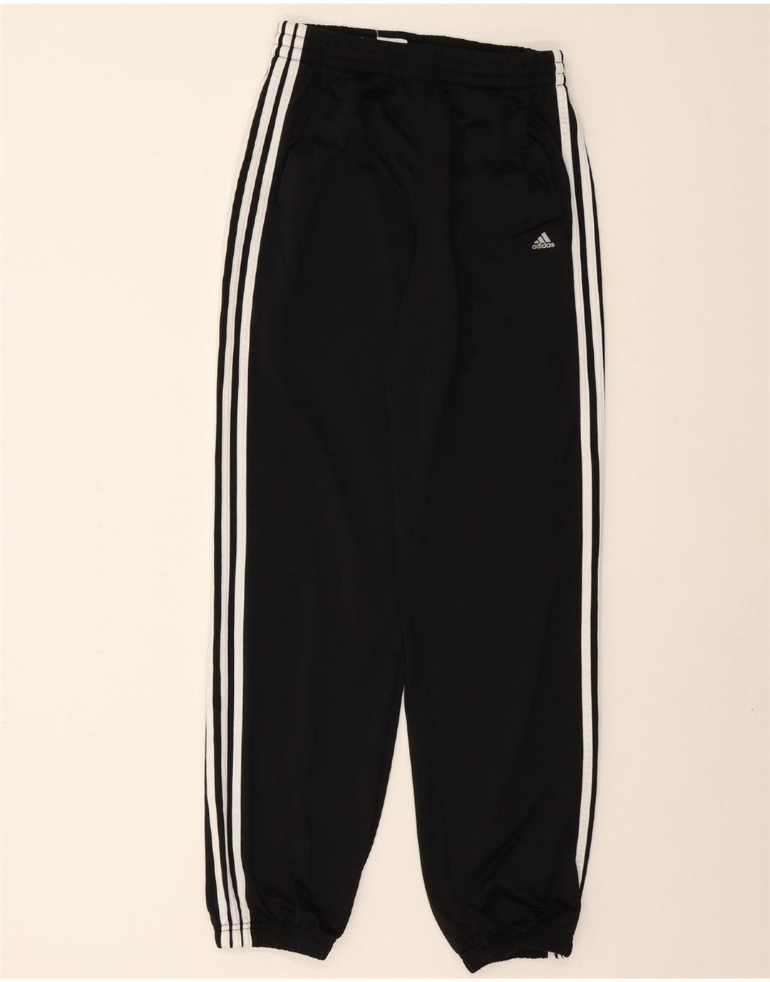 Chłopięce spodnie dresowe ADIDAS Joggery 15-16 lat Czarny poliester