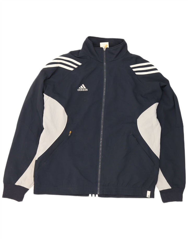 Adidas Męska bluza dresowa Top Jacket UK 40/42 Średni granatowy kolor blokowy