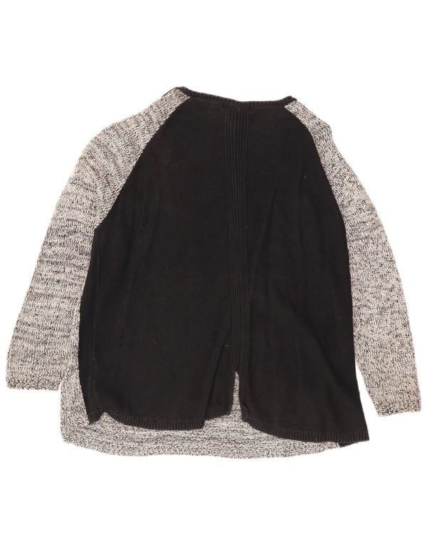 Marks & Spencer Damski sweter z dekoltem w łódkę, UK 24 4XL, szary, blok kolorów